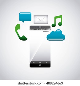 app store technology icons vector illustration design