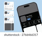 App Store UI Mockup on Smartphone – Mobile App Download Page Interface with Ratings, Reviews and Install Button Vector