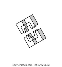 app ui arrow isometric icon vector. app ui arrow sign. isolated symbol illustration