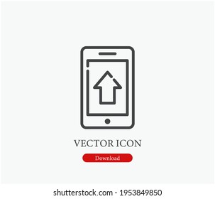 App vector icon. Editable stroke. Symbol in Line Art Style for Design, Presentation, Website or Apps Elements, Logo. Pixel vector graphics - Vector