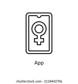 App vector Outline Icon Design illustration. Home Improvements Symbol on White background EPS 10 File