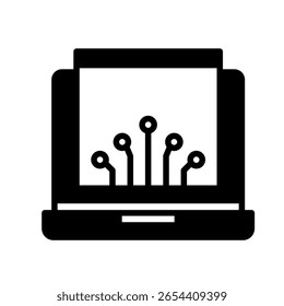 App Window glyph, mini illustration icon. use for modern concept, print, UI, UX kit, web and app development. Vector related to remote working, work from home.
