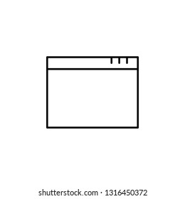 app window outline icon. Signs and symbols can be used for web, logo, mobile app, UI, UX