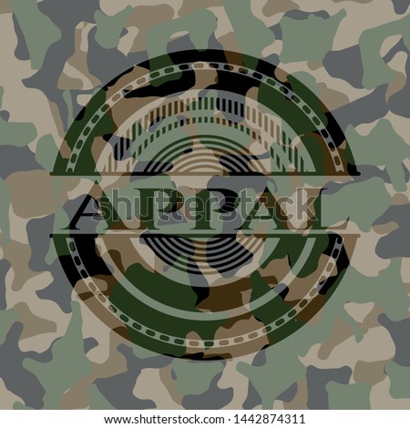 Appal camo emblem. Vector Illustration. Detailed.