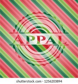 Appal christmas badge background.