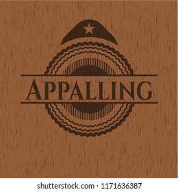Appalling wood signboards