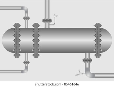 Apparatus,  cooling or heating fluid in large quantities.