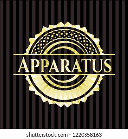 Apparatus gold shiny emblem