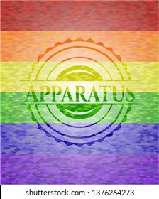Apparatus lgbt colors emblem 