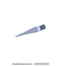 Apparatus tool for manicure and pedicure. Nails and cuticle treatment milling cutter isolated. Manicure accessory vector cartoon illustration. Electric nail files appliance beauty salon equipment