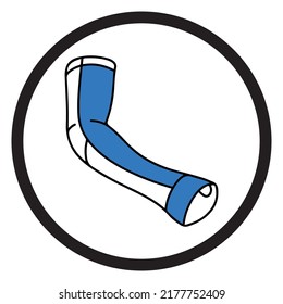 Icono del protector de la ropa o del brazo