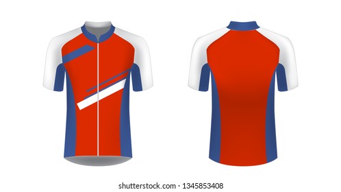 Apparel blank for triathlon, cycling, running competition, marathon and racing games. T-shirt sport design concept. Gaming casual clothing concept.  
