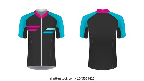 Apparel blank for triathlon, cycling, running competition, marathon and racing games. T-shirt sport design concept. Gaming casual clothing concept.  