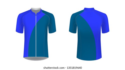 Apparel Blank Triathlon Cycling Running Competition Stock Vector ...