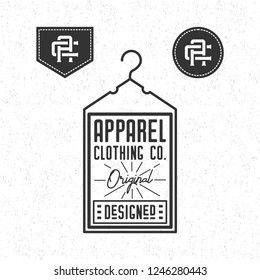 Apparel clothing logo vintage