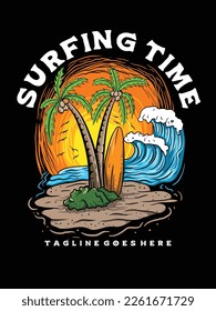 
diseño de prendas de vestir con el tema de la ilustración de verano