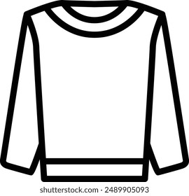 Apparel flat black vector icon.