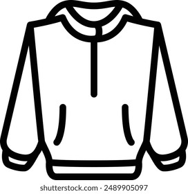 Apparel flat black vector icon.