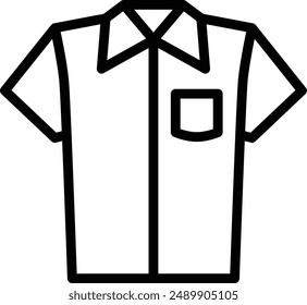 Bekleidung flach schwarz Vektorgrafik Symbol.
