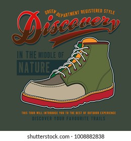 Apparel Graphic design with camp and outdoor adventure ideas