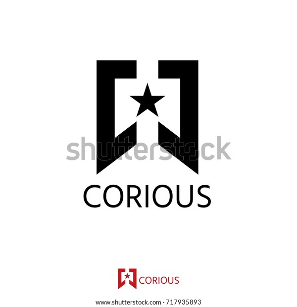 Apparel Logo Design Abstract Box Star Stock Vector Royalty Free