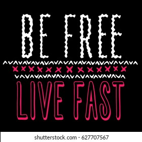 Apparel Print. Vector Illustration. Funny Typography. T shirt Print