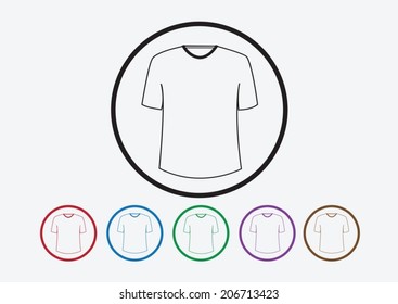 Apparel shirt and T-shirt Icon Clothing icons