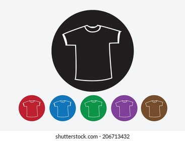 Apparel shirt and T-shirt Icon Clothing icons