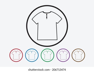Apparel shirt and T-shirt Icon Clothing icons