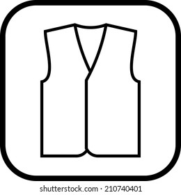 Apparel vector icon - Vest