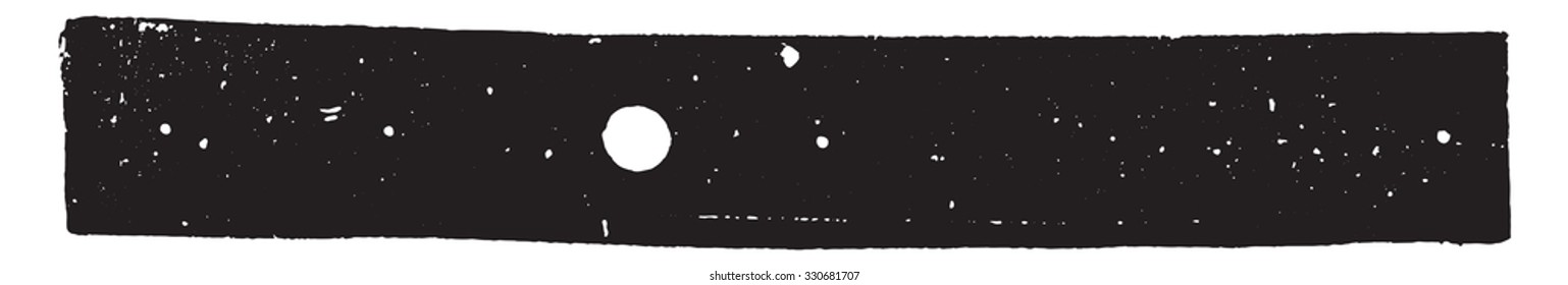 The apparent diameter of the planet, present the appearance represented, vintage engraved illustration.
