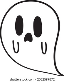 an apparition of a dead person which is believed to appear or become manifest to the living, typically as a nebulous image.