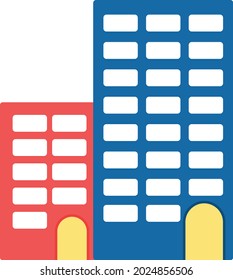 Appartments Glyph Two ColorVector Icon Design