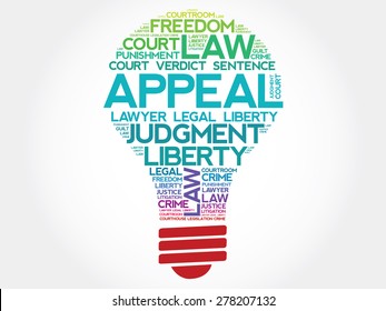 Appeal bulb word cloud concept