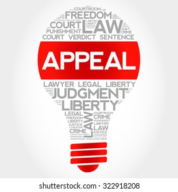 Appeal bulb word cloud concept