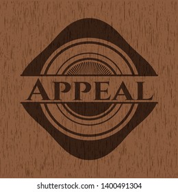 Appeal vintage wood emblem. Vector Illustration.