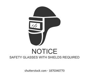 An appeal to wear glasses with a protective shield 