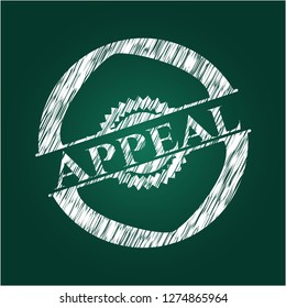 Appeal written with chalkboard texture