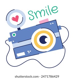 An appealing flat sticker of wedding photography 