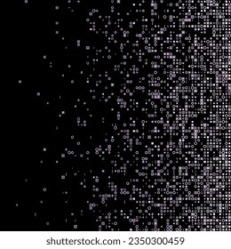 Appealing geometric matrix background in purple colors. Neat square vector illustration.
