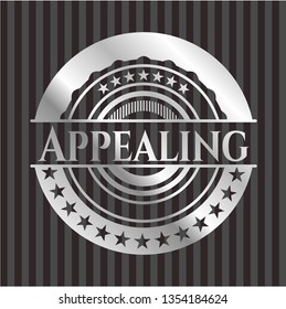 Appealing silvery emblem or badge