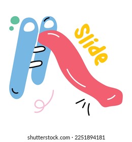 An appealing sticker design of slide 