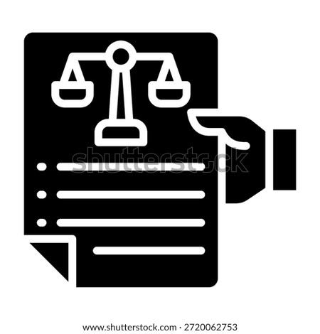Appeals Icon Glyph Style Vector Illustration