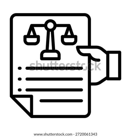 Appeals Icon Line Style Vector Illustration