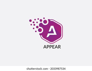 Appear Abstract a letter modern logo design