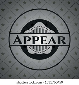 Appear dark badge. Vector Illustration. Detailed.