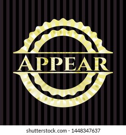 Appear shiny badge. Vector Illustration. Detailed.