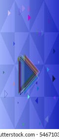 appearance above symbolic triangle, magical overlap of look