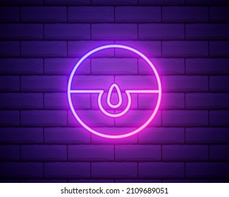 appearance of acne neon light sign vector. Glowing bright icon appearance of acne sign. transparent symbol illustration isolated on brick wall.