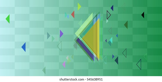 appearance and background between fine triangle